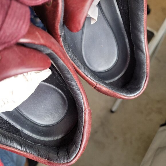 Keen Presidio II Women's 9.5 Red Burgundy Leather Shoes Casual Lace Up Walking - Picture 11 of 14